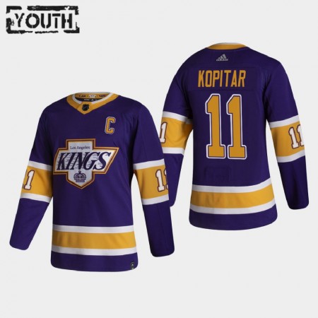 Kinder Eishockey Los Angeles Kings Trikot Anze Kopitar 11 2020-21 Reverse Retro Authentic